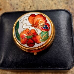 Vintage cloissone ashtray pull box